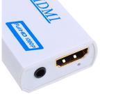 New White Wii to HDMI Wii2HDMI Adapter Converter Full HD 1080P Output Upscaling 3.5mm Audio Box