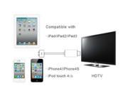 30 Pin Dock to1080P HDMI Cable built in Chipset For iPad 1 2 3 iPhone 4 4S iOS8 IOS9