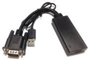 VGA USB Power To HDMI LCD 1080p Converter Adapter Cable For PC TV