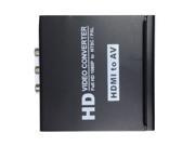 HDMI to RCA Composite AV Audio Converter Full HD 1080P to NTSC PAL for TV PC PS3 Blue Ray DVD