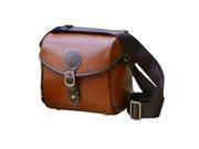 Westlinke Vintage Look Britpop DSLR PU Synthetic Leather Camera Bag for Canon Nikon Sony Pentax Red Brown