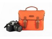 Westlinke Canvas Vintage Professional DSLR Camera Bag Case for NEX5R NEX6 NX300 EPL5 NEX3N 100D 700D Orange+Westlinke Stylus (918)