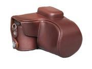 Westlinke Vintage PU Leather Digital Camera Case for Samsung Camera NX2000 Camera with 20-50mm Lens Coffee With Strap