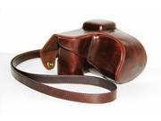 Westlinke Retro PU Leather Digital Camera Case Bag for Sony Camera Nex-5R Nex5R 18-55mm Chocolate