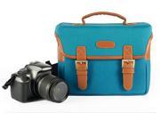 Westlinke Canvas Vintage Professional DSLR Camera Bag Case for NEX5R NEX6 NX300 EPL5 NEX3N 100D 700D Blue+Westlinke Stylus (918)