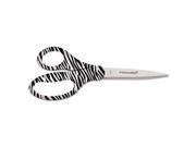 8 Designer Zebra Scissors with Recycled Handles