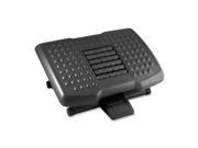 Kantek FR750 Premium Adjustable Footrest With Rollers Plastic 18w x 13d x 4h Black