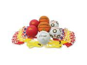 Physical Education Kit w Seven Balls 14 Jump Ropes Assorted Colors
