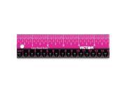 Easy Read Ruler 12 Pink Stainless Steel
