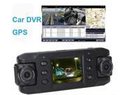 2.0 inch 140 Degree Dual Lens HD Car DVR GPS Camcorder Recorder X8000 Support G-Sensor