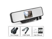 3.5 Inch Dual lens vehicle Reariew Mirror Car DVR Video Dash Cam H60 With HD Wide-angle View Camcorder+16GB Memory Card