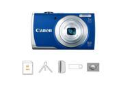 Canon PowerShot A2600 Digital Camera, Blue, Bundle w/8GB Card & MORE #8160B001 B