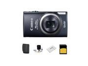 Canon PowerShot ELPH 340 HS Digital Camera, Black With Accessory Kit #9344B001 A
