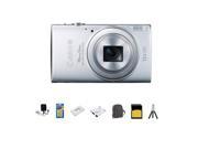 Canon PowerShot ELPH 340 HS Digital Camera, Silver With Upgrade Accessory Kit