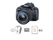 Canon SL1 Black w/18-55mm Lens, Bundle w/16GB Card, Case, 3 Yr Warranty, Filter