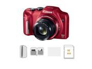 Canon PowerShot SX170 IS Digital Camera Red with Accessory KIT A #8676B001 A