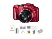 Canon PowerShot SX170 IS Digital Camera RED with Accessory Kit C #8676B001 C