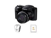 Canon PowerShot SX500 IS Camera, Bundle w/Lowepro Rezo TLZ-10 Holster,8gb Card