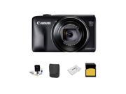 Canon PowerShot SX600 HS Digital Camera BLACK With Accessory Bundle #9340B001 A