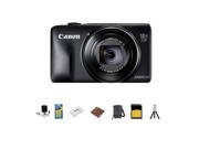 Canon PowerShot SX600 HS Digital Camera Black With Upgrade Accessory Bundle