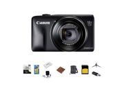 Canon PowerShot SX600 HS Digital Camera BLACK With Advanced Accessory Bundle