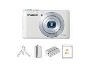Canon PowerShot S110 Camera Bundle w/8GB Card, Bag, Spare Battery, Table Tripod