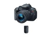 Canon EOS Rebel T5i Camera with 18-55mm STM Lens, Bundle w/55-250mm STM Lens