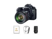 Canon EOS-6D Camera w/24-105mm Lens, Bundle w/70-300mm Lens, 32GB Card, Case
