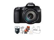 Canon EOS 60D Digital SLR Camera w/EF-S 18mm-200mm IS Lens & Speedlite 320EX ++