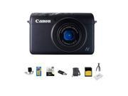 Canon PowerShot N100 Digital Camera, 12.1MP,BLack With advanced Accessory Bundle