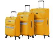 UPC 812836027096 product image for Mia Toro ITALY Bernina 3 Piece Spinner Luggage Set - Yellow | upcitemdb.com