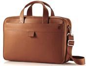 UPC 046741156897 product image for Hartmann Heritage Collection Leather Double Compartment Briefcase Golden Oak | upcitemdb.com