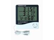 Topwin New HTC 2 Digital LCD Temperature Thermometer Humidity Meter Tester Clock