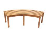 Achla Designs OFB-20N Curved Backless Bench