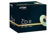 EAN 4902030187804 product image for TDK CD-R 90 Pack 10 cdr recordable discs cd r 80min blank media | upcitemdb.com