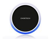 CHOETECH Qi Wireless Charger for Samsung Galaxy Note 5 S6 Edge S6 S6 Edge Nexus 4 5 6 Nokia Lumia 950xl 950 and Other Qi Enabled Mobile Phones Black