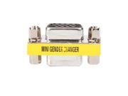 New 2x 15 Pin SVGA VGA Female to Female F F gender changer adapter