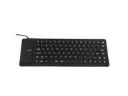 USB 2.0 Silicone Roll Up Foldable PC Computer Keyboard