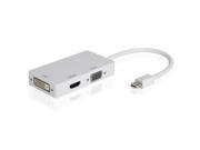 3in1 Mini DisplayPort Thunderbolt to DVI VGA HDMI Adapter Cable For iMac MacBook
