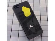 3BE Inc. Jordan Basketball Shoe Sole Case for iPhone 5/5S - Jordan-J4c Jordan 4th Gen Black/Yellow