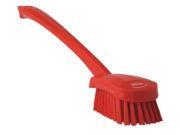 VIKAN 41824 Long Handle Brush, Red, Soft Poly, 3 x16 in