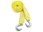 HIGHLAND Tow Strap w Hooks 2 In x 15 Ft. Yellow 1017500