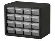16 Drawer Storage Cabinet in Black