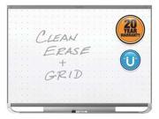 Quartet TEM543G Prestige 2 Magnetic Total Erase Whiteboard 36 x 24 Graphite Color Frame 1 Each