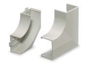 PVC Flat Elbow Base and Cover For Use With Lan Trak® Raceway White