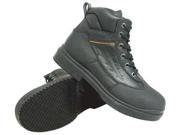 Size 9 Work Boots Unisex Black Steel Toe W Genuine Grip
