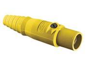 HUBBELL HBL300MY Single Pole Connector Male Yellow