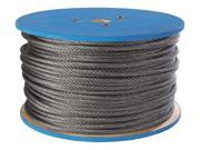 PEERLESS PEE 4503290 Flexible Wire Rope Galv. ST 3 16in 250ft G9968506