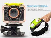 Action Camcorder SportsCameraT10 with Wifi Remote Control Wrist Strap 1080P 30FPS Waterproof Case 170 Degrees