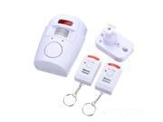 105 PIR Motion Sensing Detecting Wireless Infrared Detector Home Security System Alarm Sensor with Dual Remote Controller